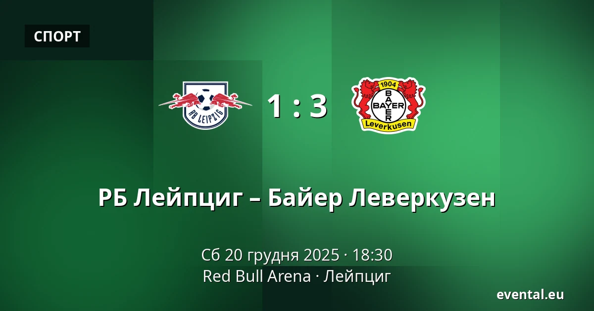 РБ Лейпциг – Байер Леверкузен — Red Bull Arena, Лейпциг