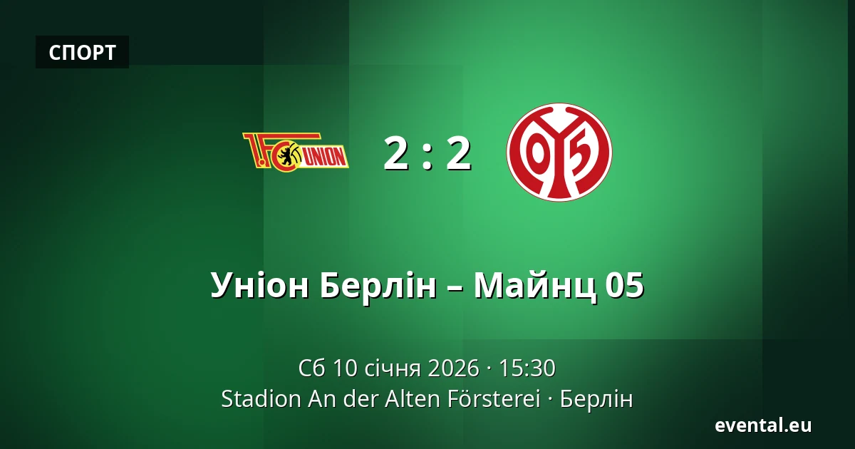 Уніон Берлін – Майнц 05 — Stadion An der Alten Försterei, Берлін