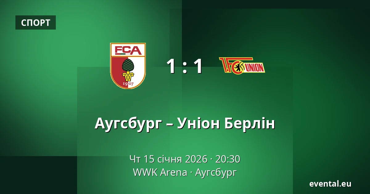 Аугсбург – Уніон Берлін — WWK Arena, Аугсбург