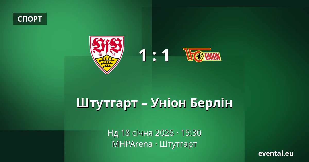 Штутгарт – Уніон Берлін — MHPArena, Штутгарт