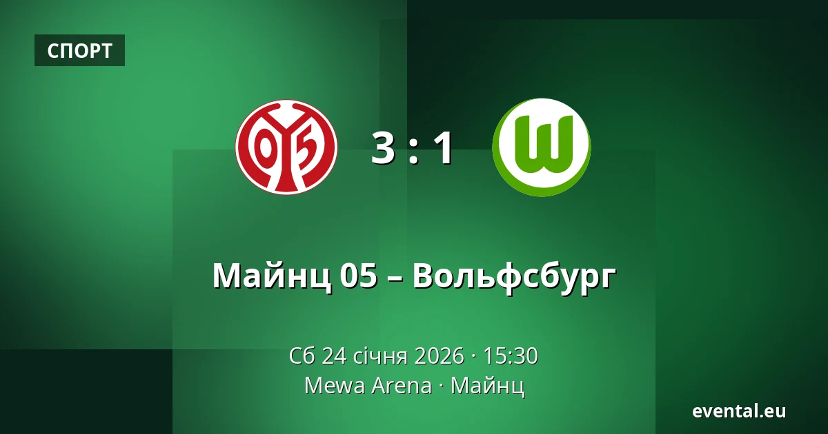 Майнц 05 – Вольфсбург — Mewa Arena, Майнц