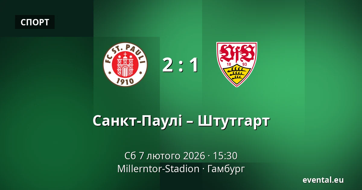 Санкт-Паулі – Штутгарт — Millerntor-Stadion, Гамбург