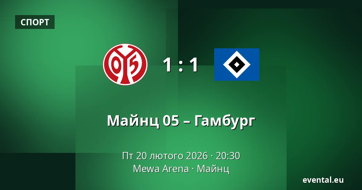 Майнц 05 – Гамбург — Mewa Arena, Майнц