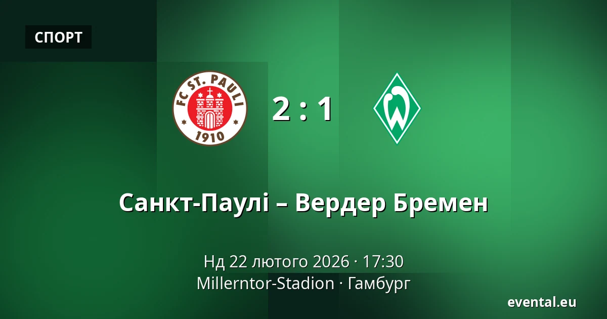 Санкт-Паулі – Вердер Бремен — Millerntor-Stadion, Гамбург