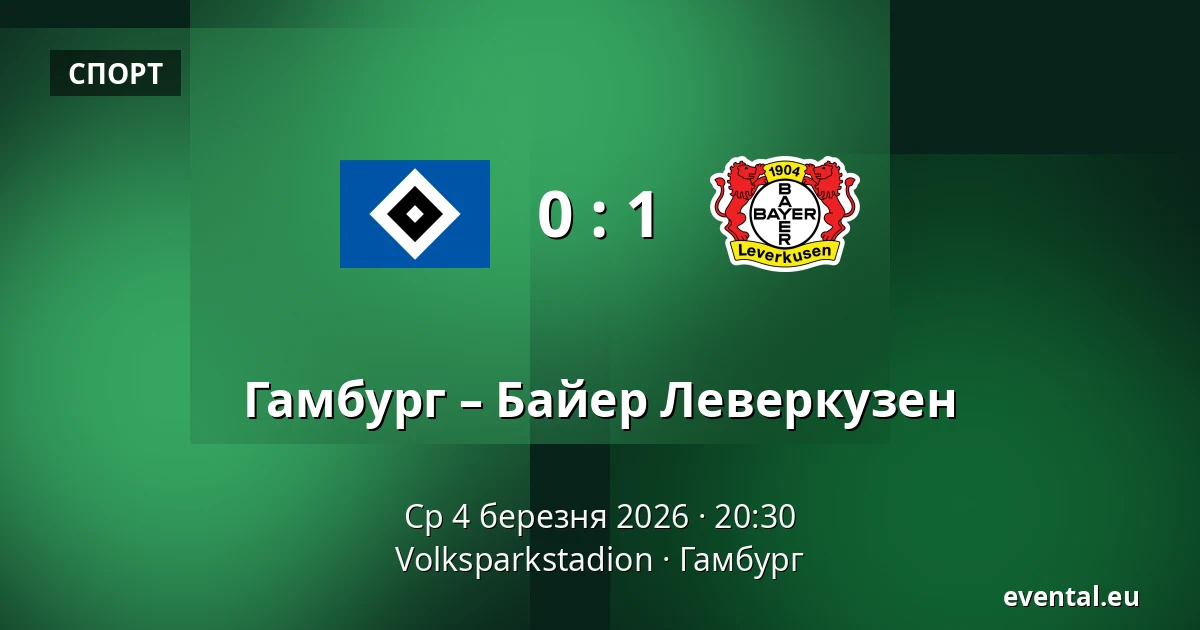 Гамбург – Байер Леверкузен — Volksparkstadion, Гамбург