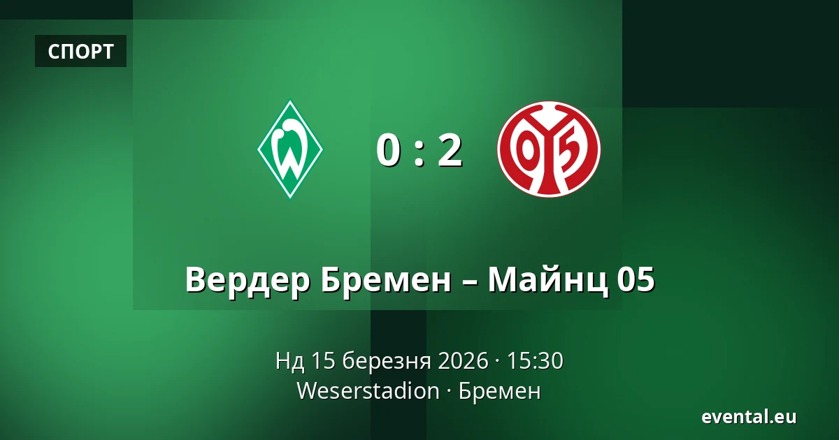 Вердер Бремен – Майнц 05 — Weserstadion, Бремен
