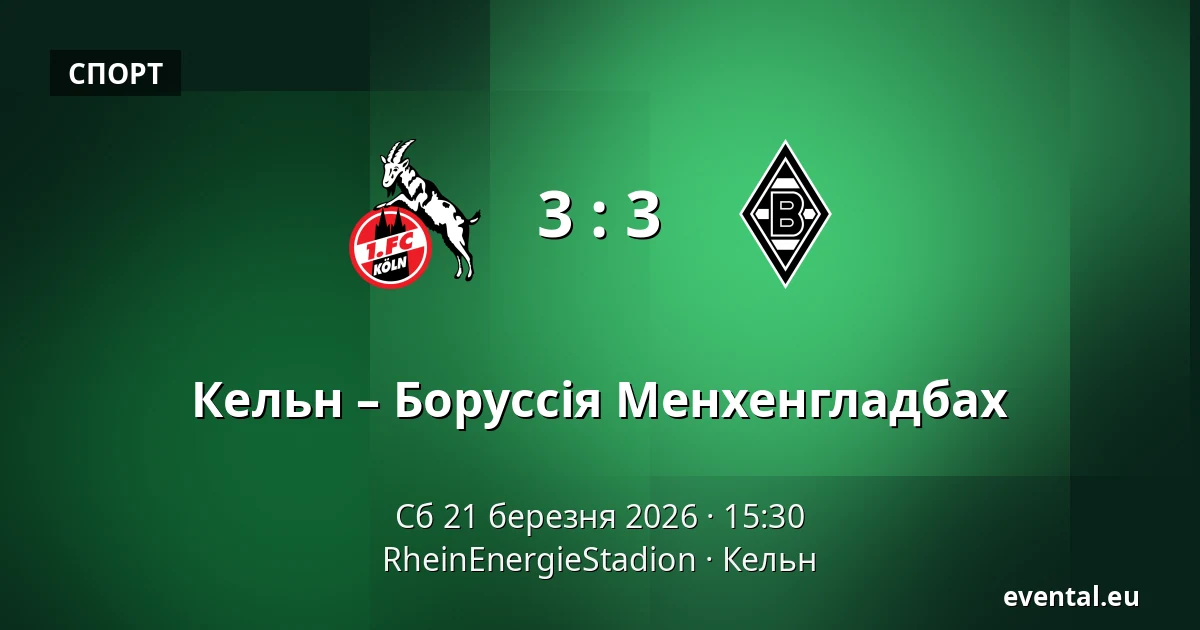 Кельн – Боруссія Менхенгладбах — RheinEnergieStadion, Кельн