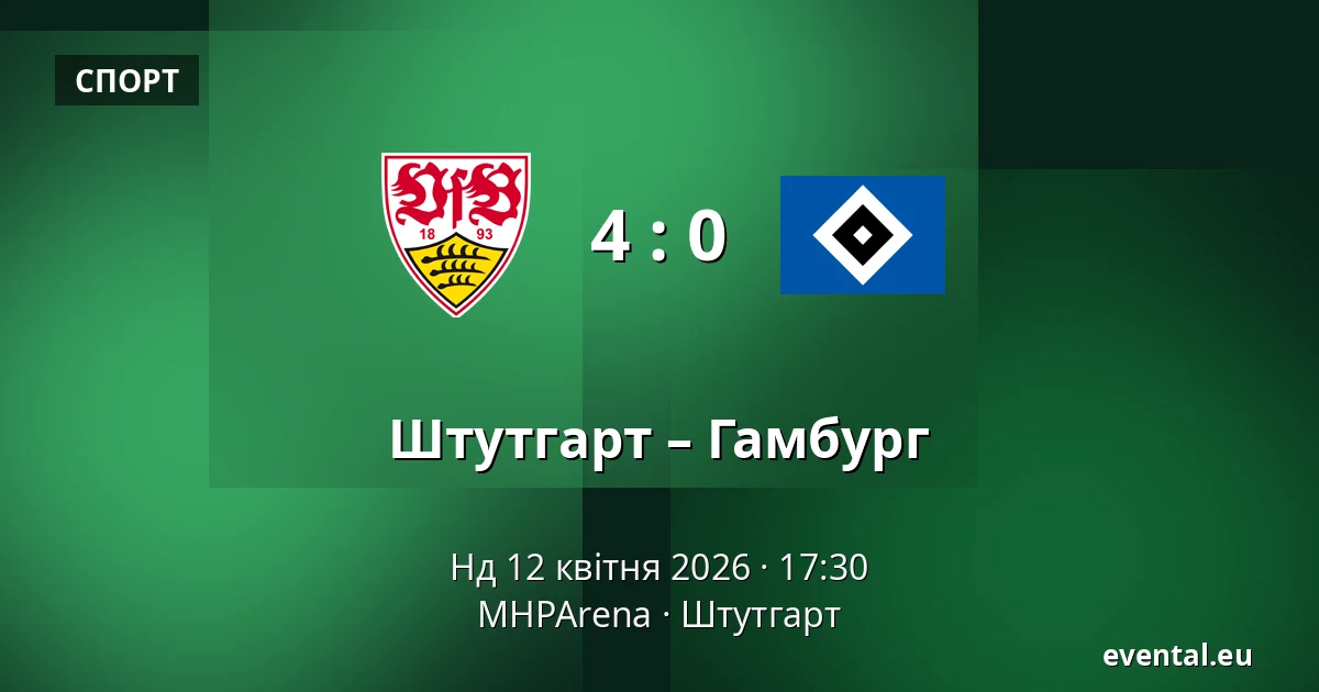 Штутгарт – Гамбург — MHPArena, Штутгарт