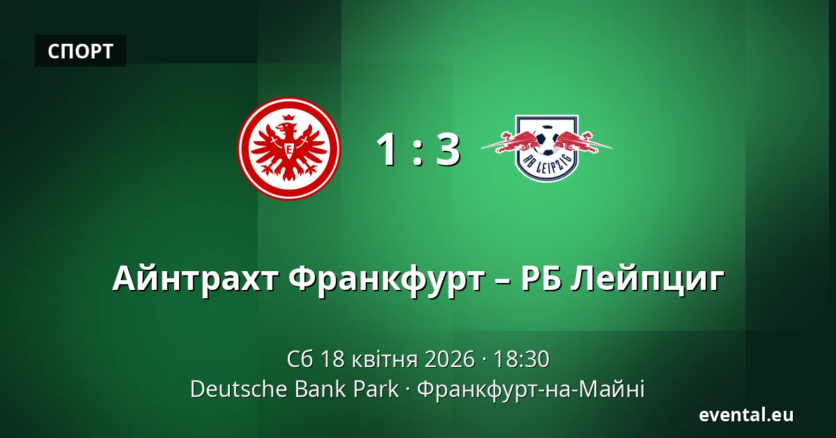 Айнтрахт Франкфурт – РБ Лейпциг — Deutsche Bank Park, Франкфурт-на-Майні