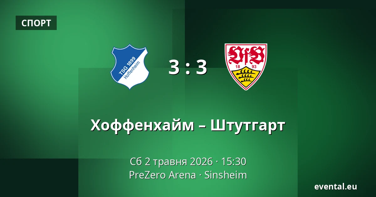 Хоффенхайм – Штутгарт — PreZero Arena, Sinsheim