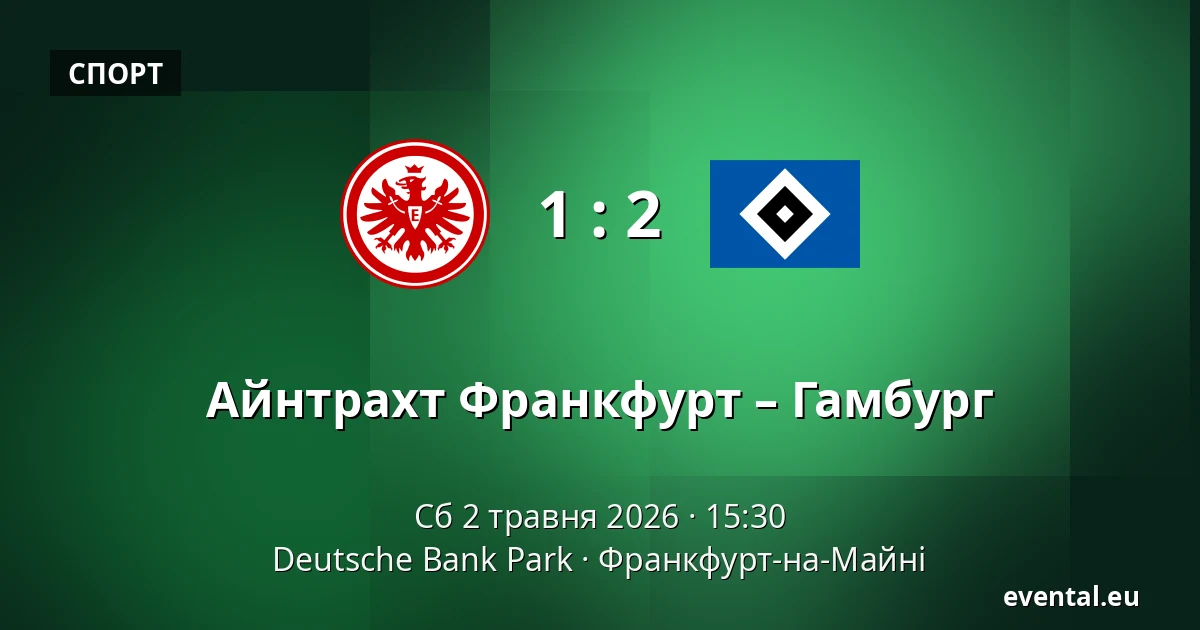 Айнтрахт Франкфурт – Гамбург — Deutsche Bank Park, Франкфурт-на-Майні