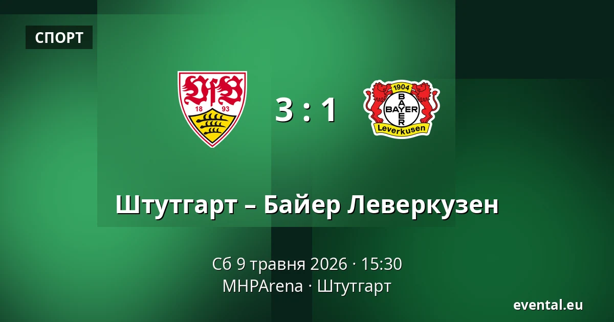 Штутгарт – Байер Леверкузен — MHPArena, Штутгарт