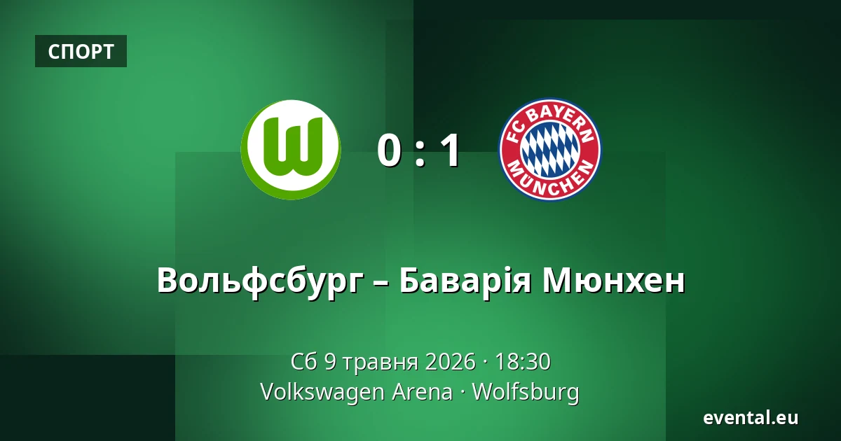 Вольфсбург – Баварія Мюнхен — Volkswagen Arena, Wolfsburg