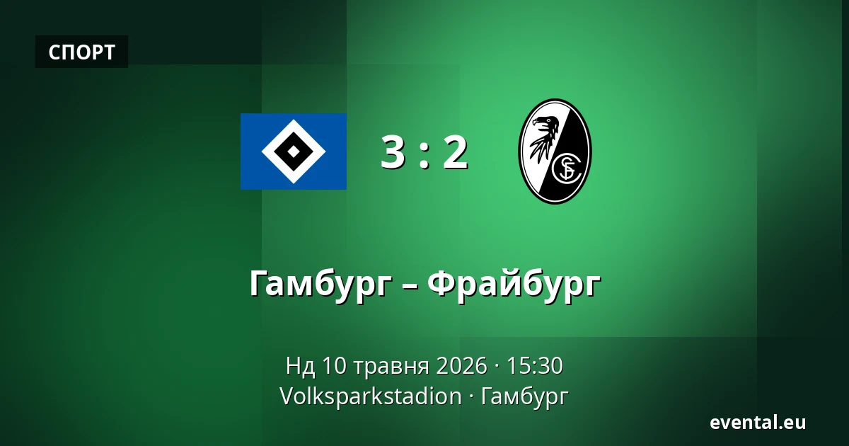 Гамбург – Фрайбург — Volksparkstadion, Гамбург