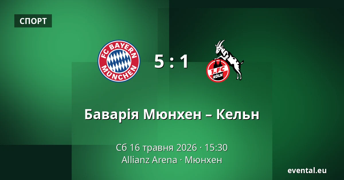 Баварія Мюнхен – Кельн — Allianz Arena, Мюнхен