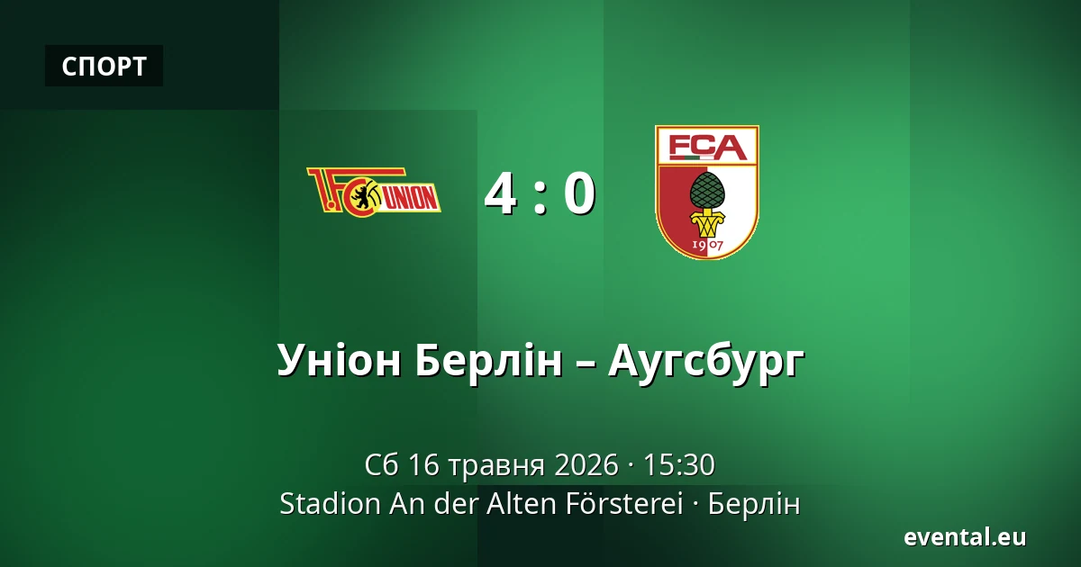Уніон Берлін – Аугсбург — Stadion An der Alten Försterei, Берлін