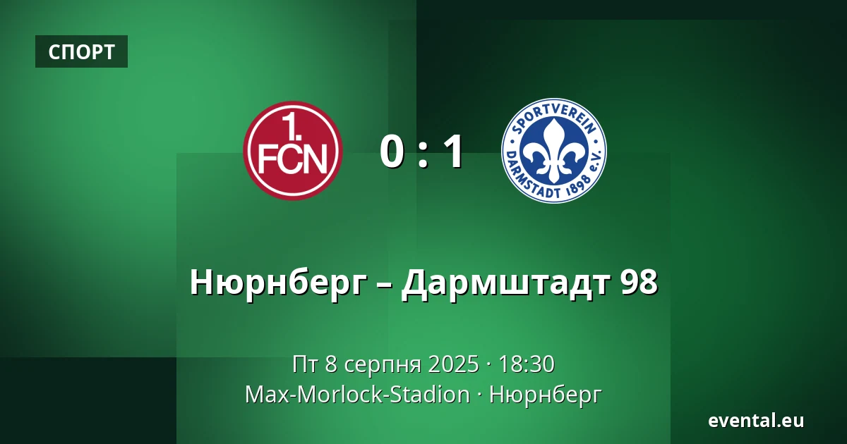Нюрнберг – Дармштадт 98 — Max-Morlock-Stadion, Нюрнберг