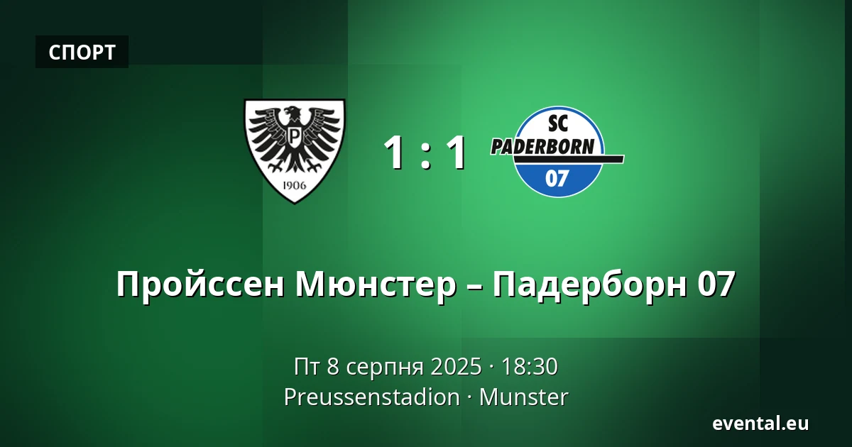 Пройссен Мюнстер – Падерборн 07 — Preussenstadion, Munster