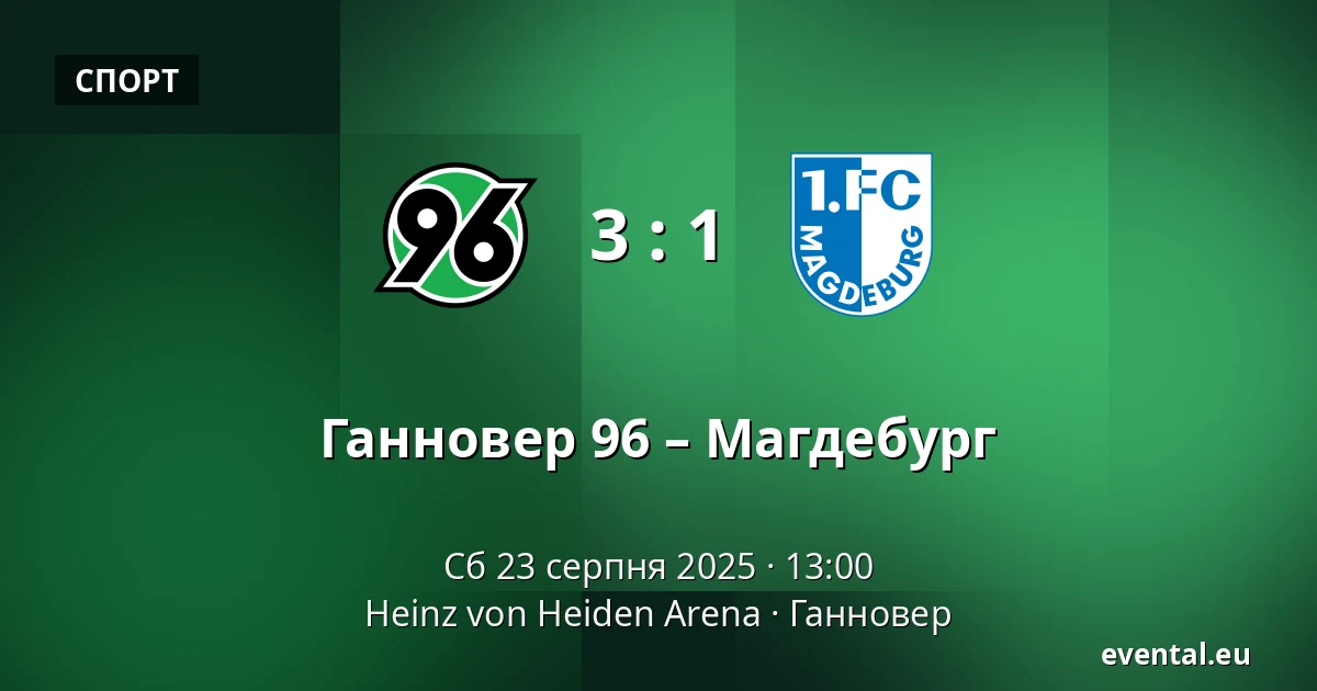 Ганновер 96 – Магдебург — Heinz von Heiden Arena, Ганновер