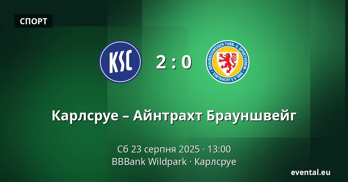 Карлсруе – Айнтрахт Брауншвейг — BBBank Wildpark, Карлсруе