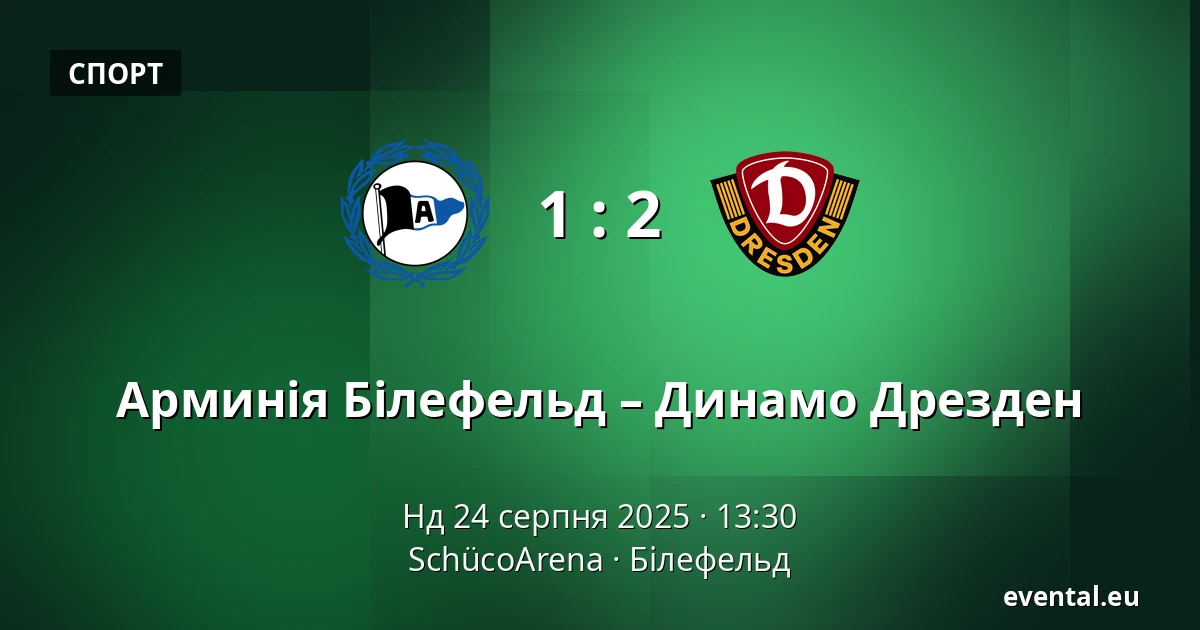 Арминія Білефельд – Динамо Дрезден — SchücoArena, Білефельд