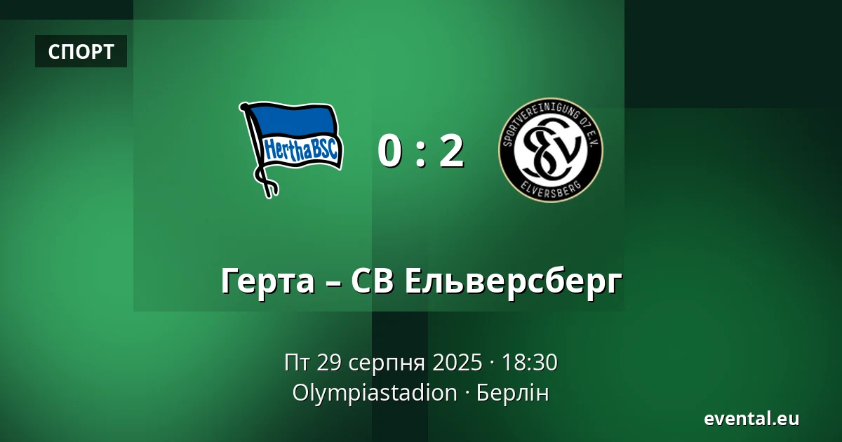 Герта – СВ Ельверсберг — Olympiastadion, Берлін