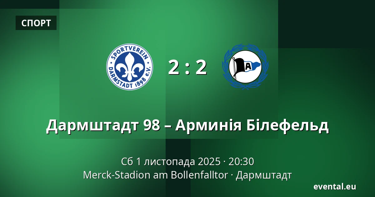 Дармштадт 98 – Арминія Білефельд — Merck-Stadion am Bollenfalltor, Дармштадт