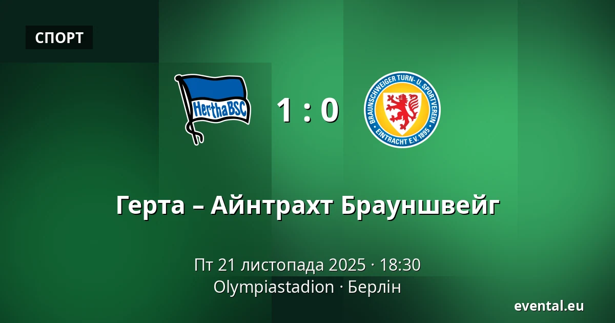 Герта – Айнтрахт Брауншвейг — Olympiastadion, Берлін