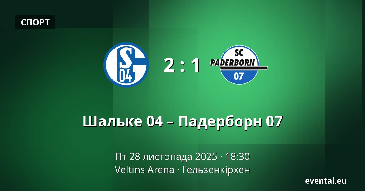 Шальке 04 – Падерборн 07 — Veltins Arena, Гельзенкірхен