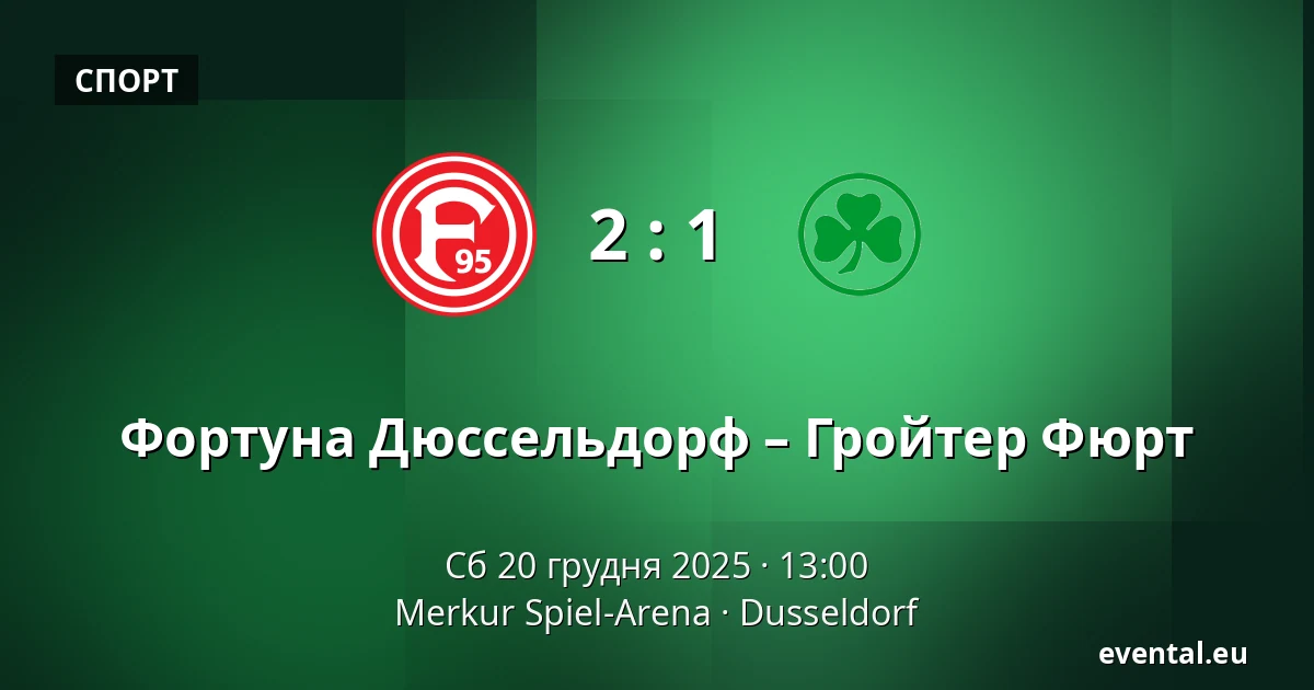 Фортуна Дюссельдорф – Гройтер Фюрт — Merkur Spiel-Arena, Dusseldorf
