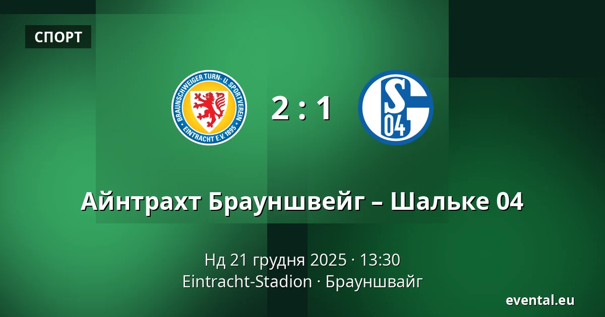 Айнтрахт Брауншвейг – Шальке 04 — Eintracht-Stadion, Брауншвайг
