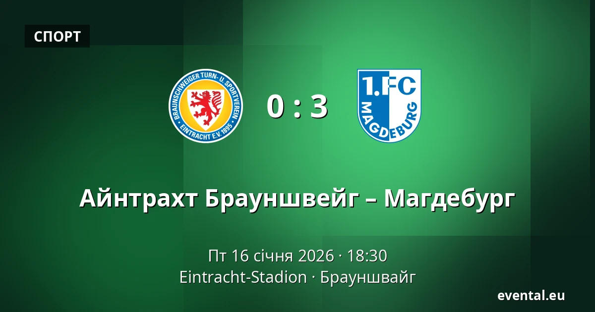 Айнтрахт Брауншвейг – Магдебург — Eintracht-Stadion, Брауншвайг