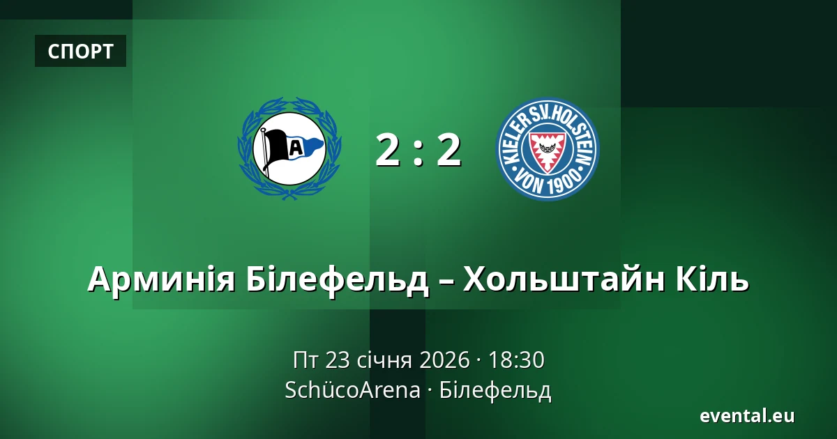 Арминія Білефельд – Хольштайн Кіль — SchücoArena, Білефельд