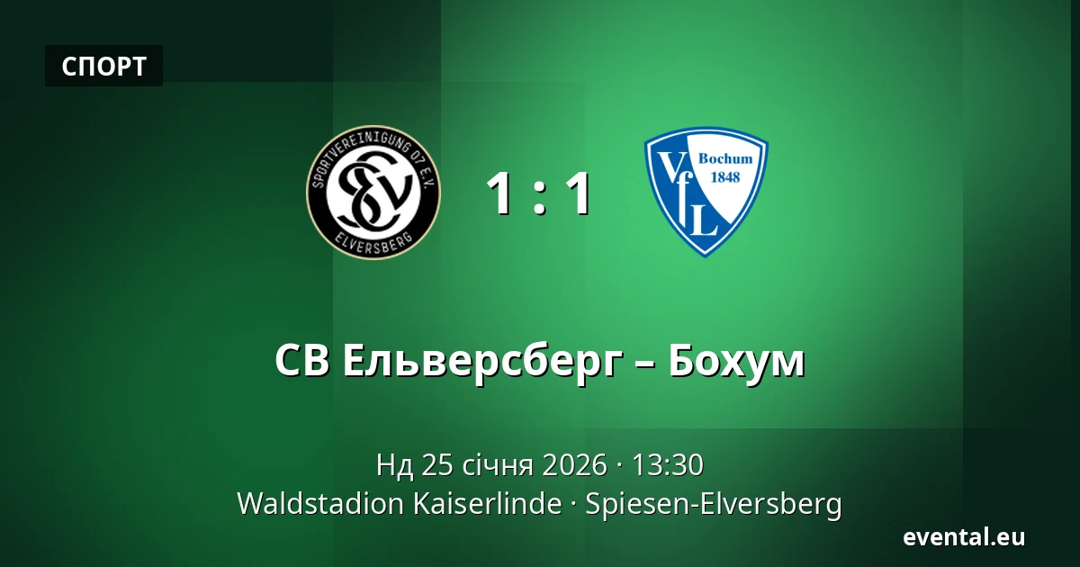 СВ Ельверсберг – Бохум — Waldstadion Kaiserlinde, Spiesen-Elversberg