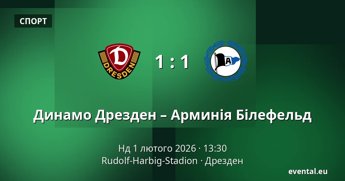 Динамо Дрезден – Арминія Білефельд — Rudolf-Harbig-Stadion, Дрезден