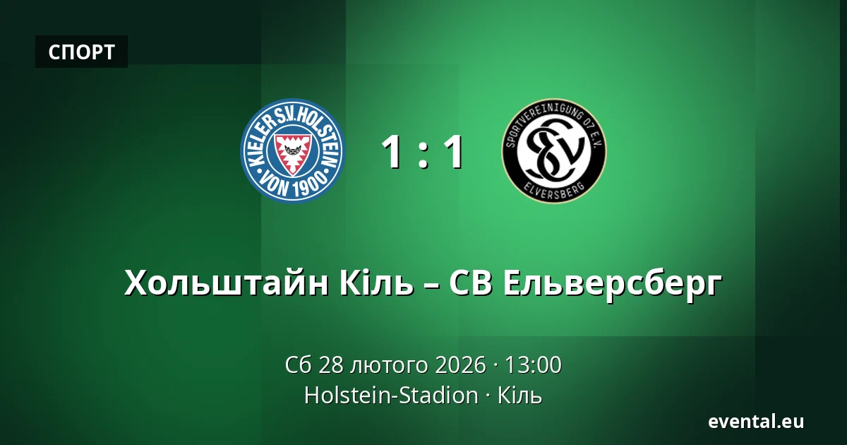 Хольштайн Кіль – СВ Ельверсберг — Holstein-Stadion, Кіль