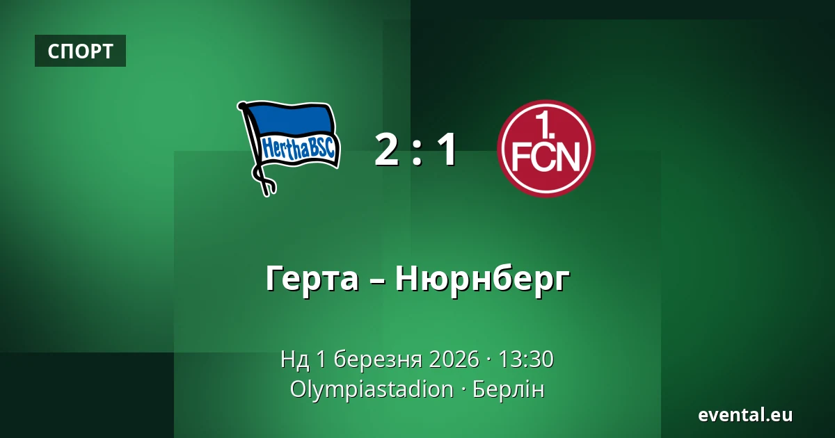 Герта – Нюрнберг — Olympiastadion, Берлін