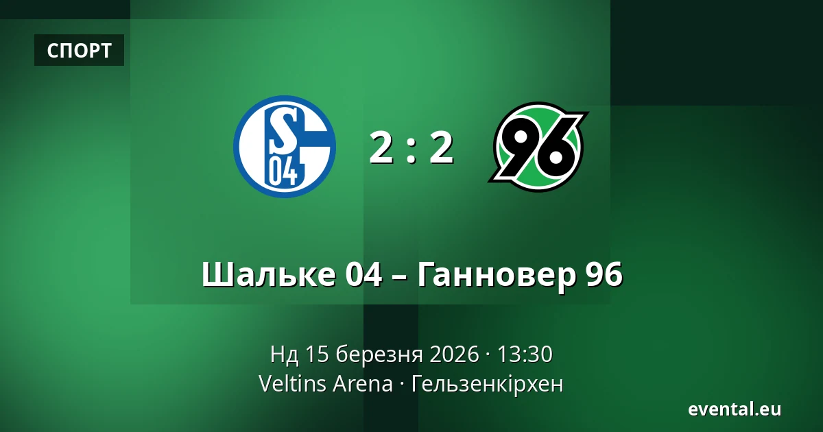 Шальке 04 – Ганновер 96 — Veltins Arena, Гельзенкірхен