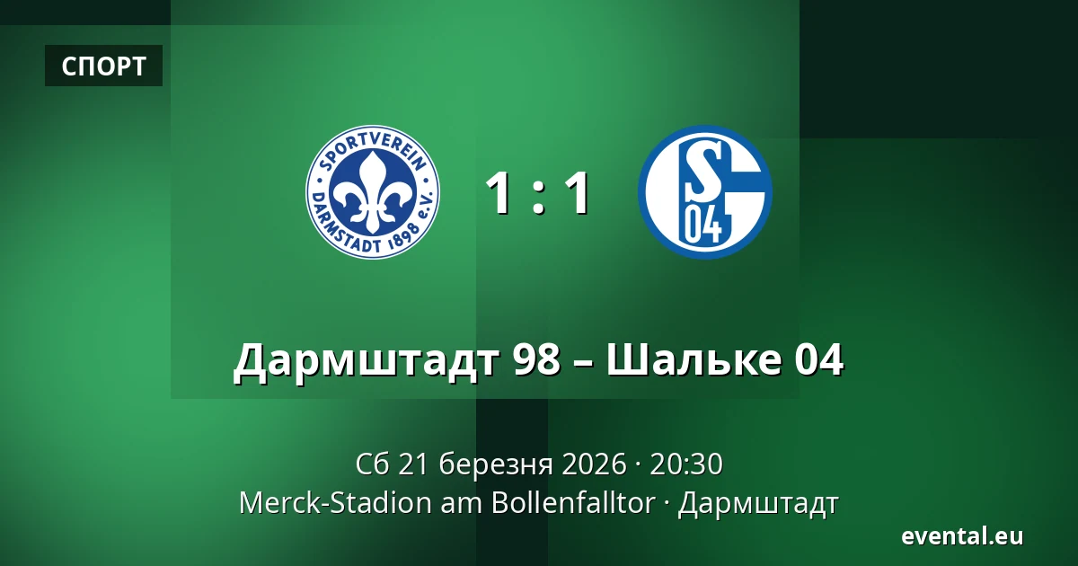 Дармштадт 98 – Шальке 04 — Merck-Stadion am Bollenfalltor, Дармштадт