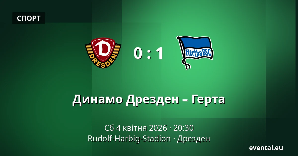 Динамо Дрезден – Герта — Rudolf-Harbig-Stadion, Дрезден