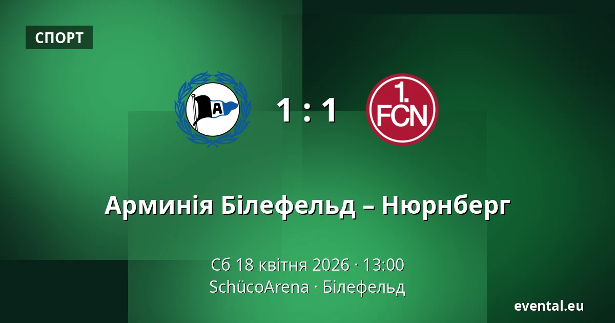 Арминія Білефельд – Нюрнберг — SchücoArena, Білефельд