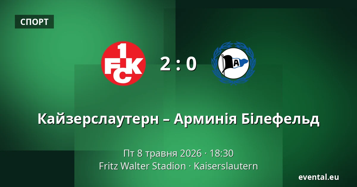 Кайзерслаутерн – Арминія Білефельд — Fritz Walter Stadion, Kaiserslautern