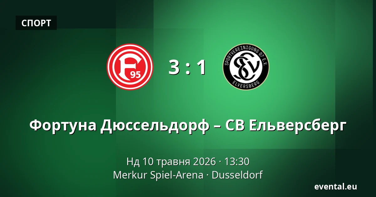 Фортуна Дюссельдорф – СВ Ельверсберг — Merkur Spiel-Arena, Dusseldorf