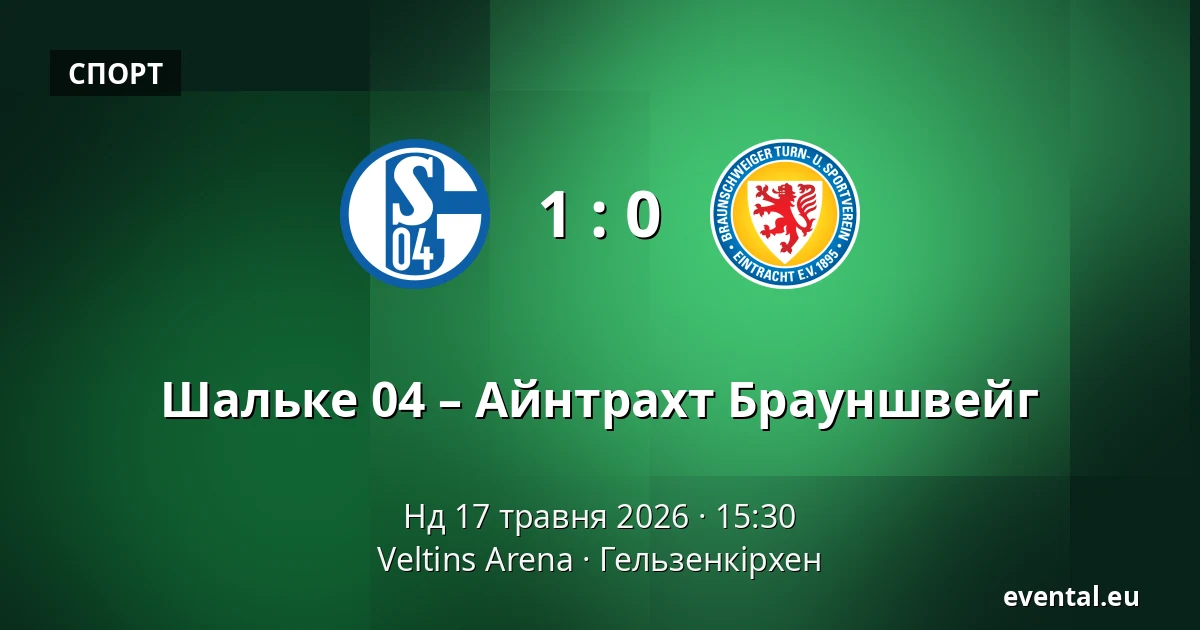 Шальке 04 – Айнтрахт Брауншвейг — Veltins Arena, Гельзенкірхен