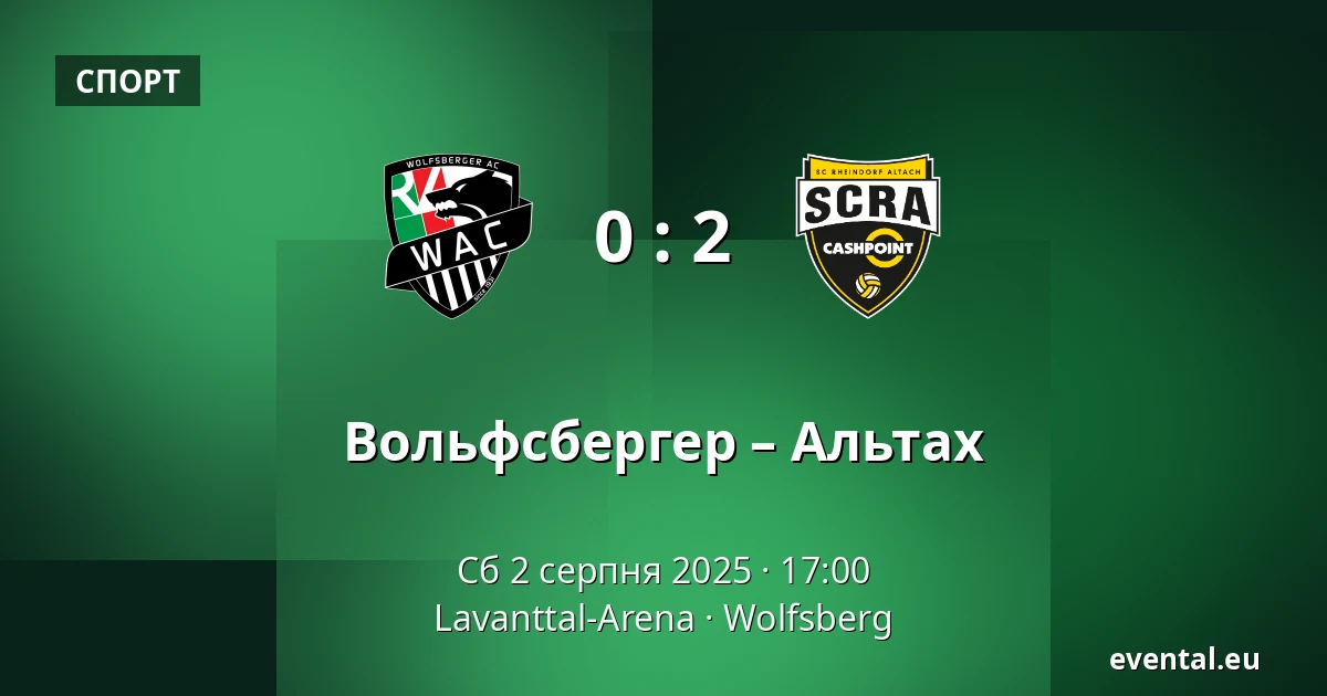 Вольфсбергер – Альтах — Lavanttal-Arena, Wolfsberg