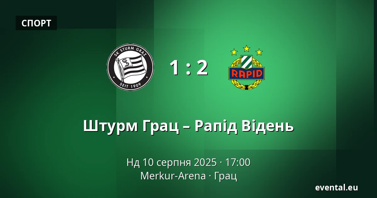 Штурм Грац – Рапід Відень — Merkur-Arena, Грац