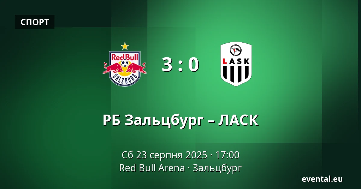 РБ Зальцбург – ЛАСК — Red Bull Arena, Зальцбург