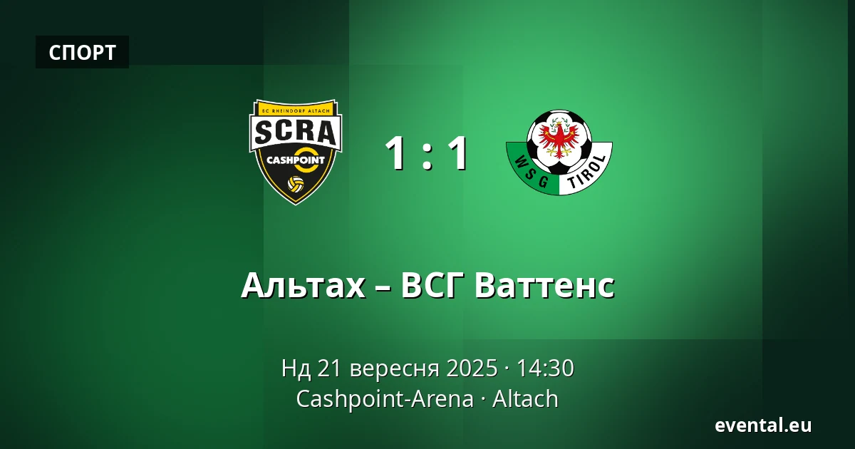 Альтах – ВСГ Ваттенс — Cashpoint-Arena, Altach