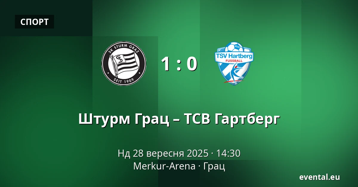 Штурм Грац – ТСВ Гартберг — Merkur-Arena, Грац