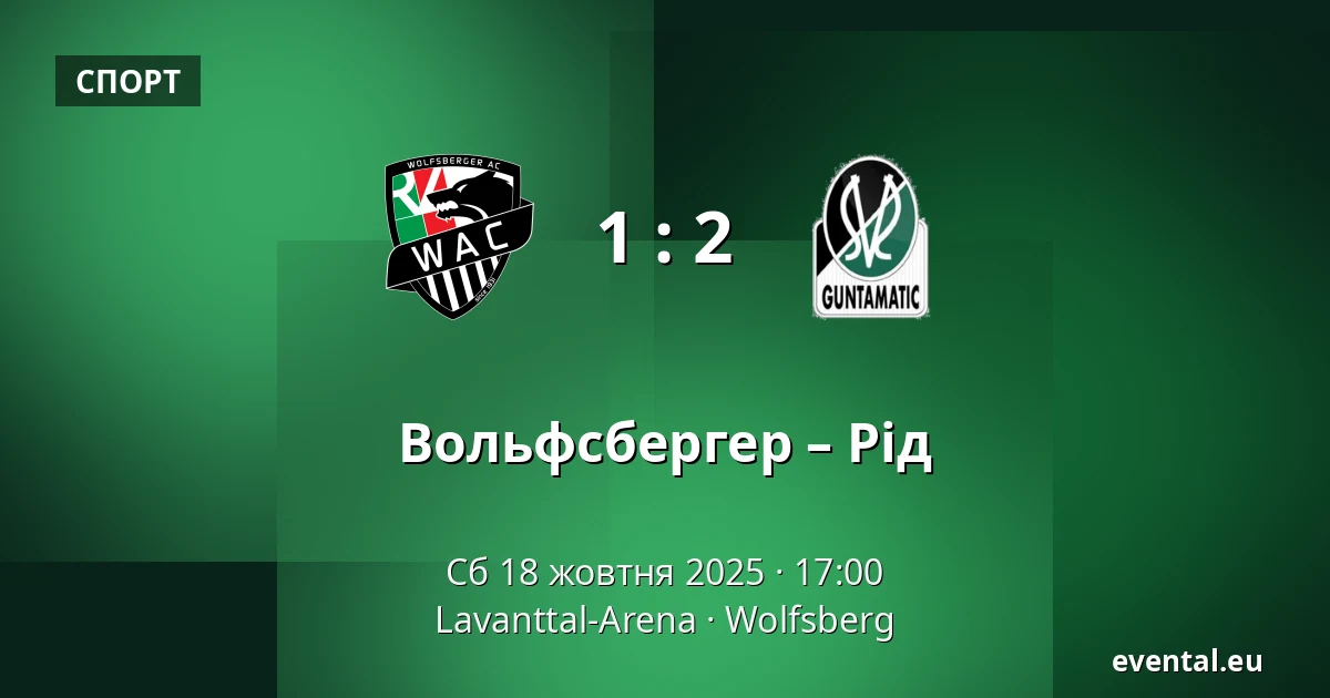 Вольфсбергер – Рід — Lavanttal-Arena, Wolfsberg
